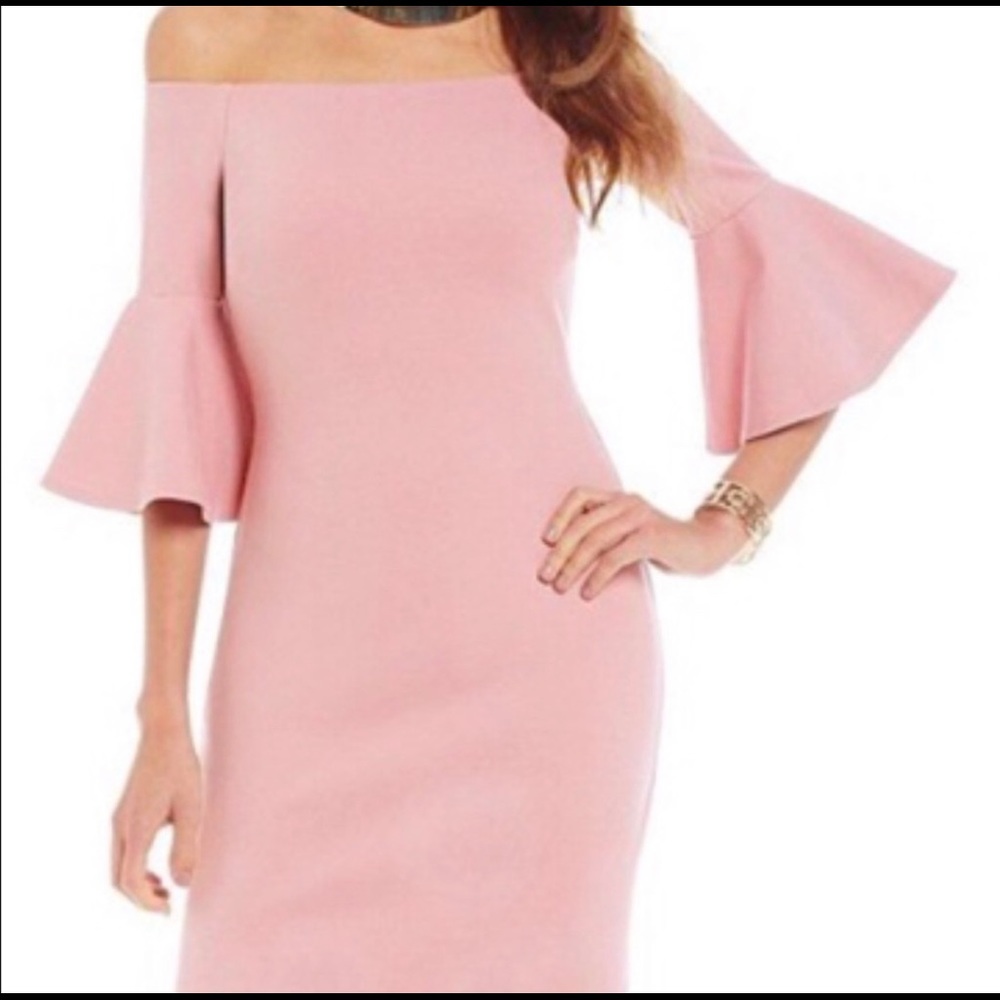 Gianni Bini Bell Sleeve Dress (offshoulder